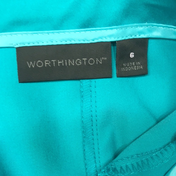 Turquoise pencil skirt - Picture 5 of 6